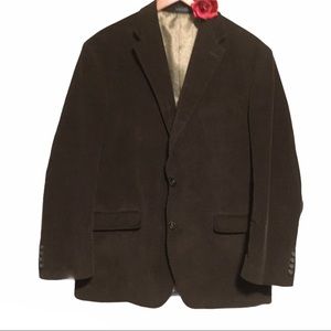 BLAZER RALPH LAUREN CHAPS BROWN DMALL WALE 42R EUC